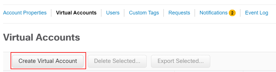 Create New Virtual Account