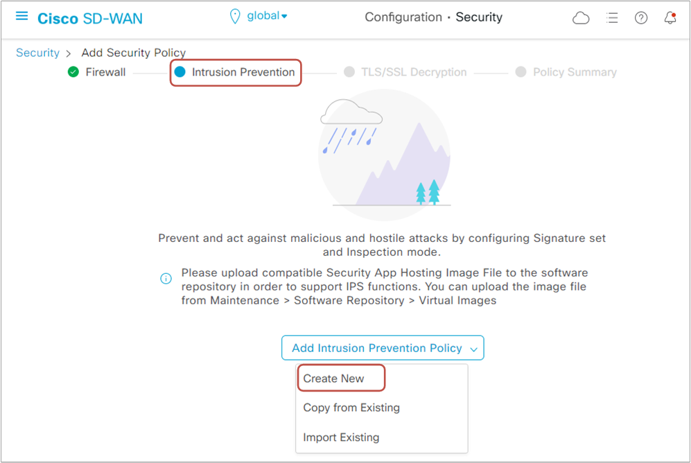 Adding a new IPS Policy