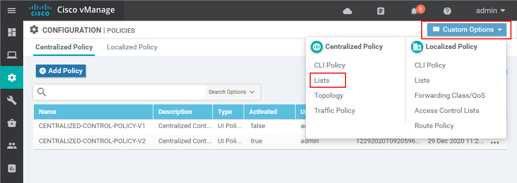 Enabling spoke-to-spoke communication - Step 1