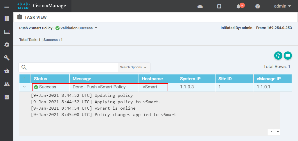 Enabling spoke-to-spoke communication - Step 16