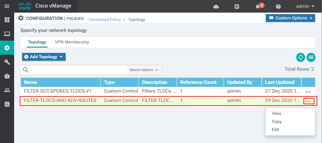 Enabling spoke-to-spoke communication - Step 5