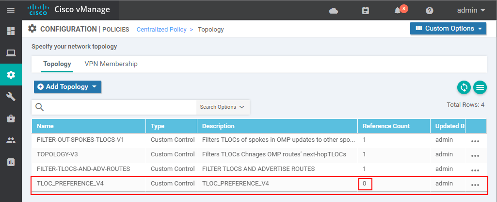 Creating an inbound Centralized Control Policy - step 10