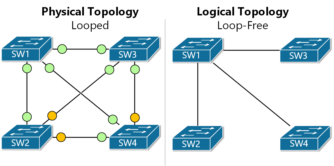 Redundant LAN with Spanning-Tree Example 2